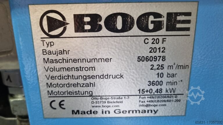Schraubenkompressor BOGE C 20 F
