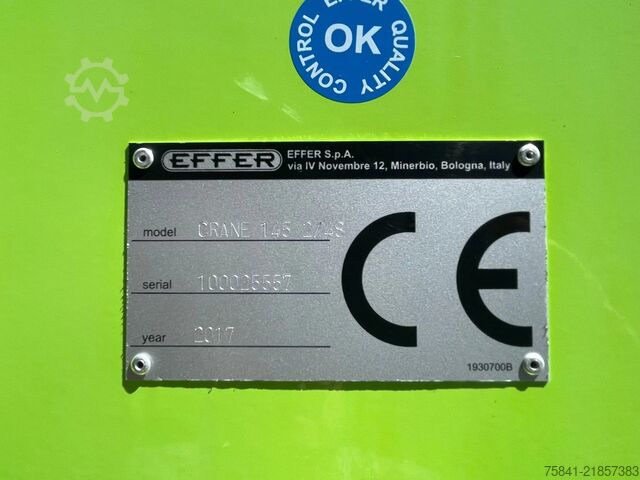 Crane truck Volvo FM FM 500 Effer 145.2/2S