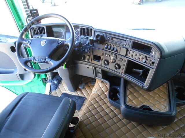 Truck with flatbed and tarpaulin SCANIA R450 6x2 CENTINA + SPONDA