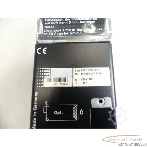Component Bosch SM 15/30-TC 1 Servomodul 1070075975-101 SN:001526370