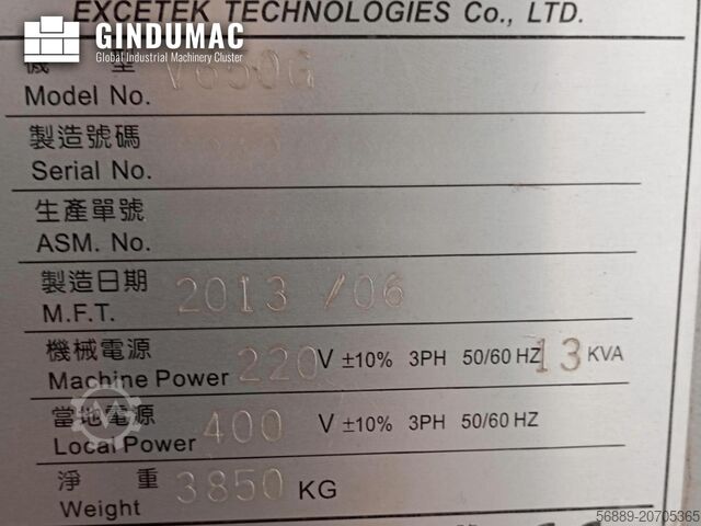 Wire EDM Machine EXCETEK V 650 G