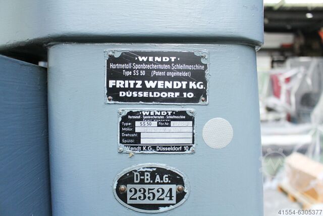 Hartmetall-Spanbrechnuten-Schleifmasch. Wendt SS 50