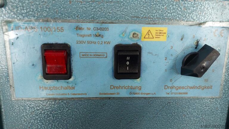 Motorized welding turntable and tilting table LIESEN DU-APS-100-155