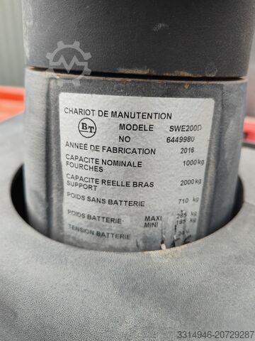 Electric lifting truck - Toyota BT Toyota Bt SWE 200D