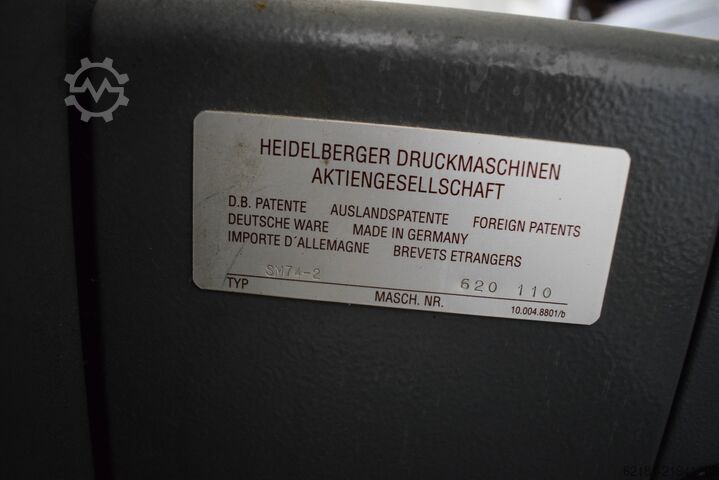 Offset printing press Heidelberg SPEEDMASTER 74-2