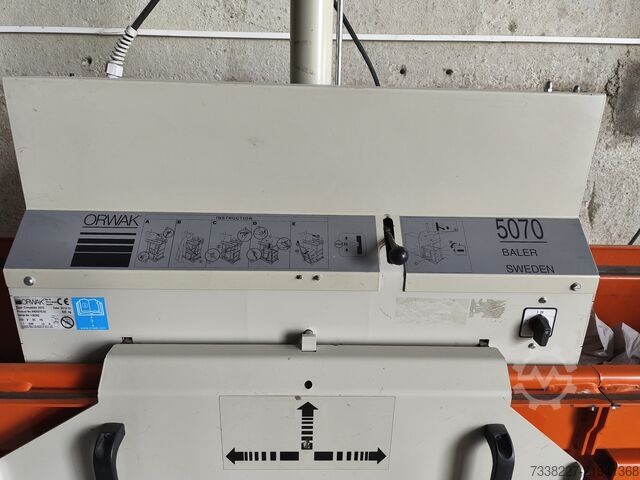 3 chamber waste packing press Orwak Compactor 5070