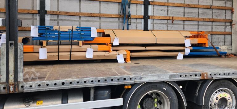 Sheet metal rack TOTAL-REGAL 8 x 5,7 m lang, 3,5 m hoch 24 Rahmen, 96 Traversen (2700) 3t