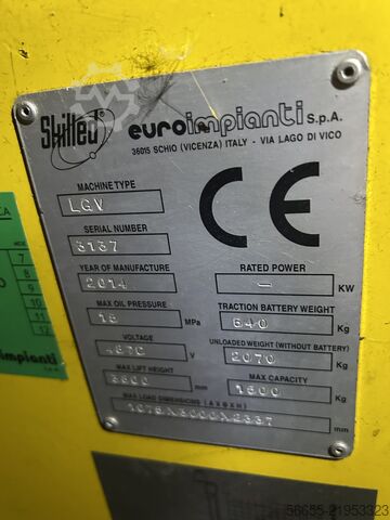 Schubmaststapler Euroimpianti Skilled LGV
