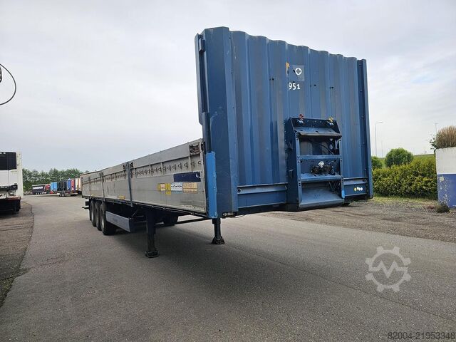 Flachbett KRONE SD| FLATBED WITH ALUMINIUM SIDES|. BPW DRUM.