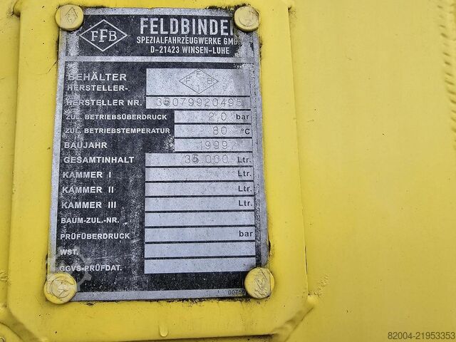 Tank FELDBINDER EUT 36.3|POWDER TANK | CEMENT.| M.