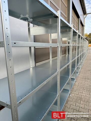Steckregal ca. 15,06 lfm. Fachbodenregal META H: 200 cm , T: 60 cm , 150 kg pro Ebene