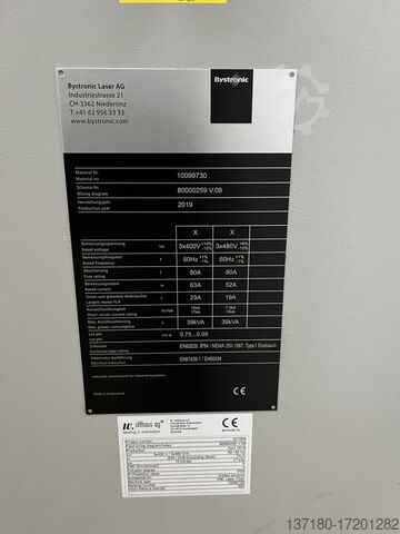 Laserschneidmaschine Bystronic BySprint Fiber 3015, 4000W