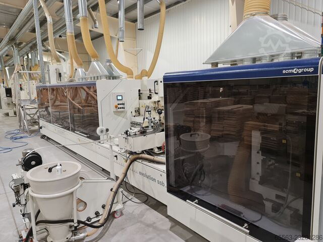 Doppelseitige Kantenanleimmaschine SCM Group - STEFANI EVOLUTION SSB