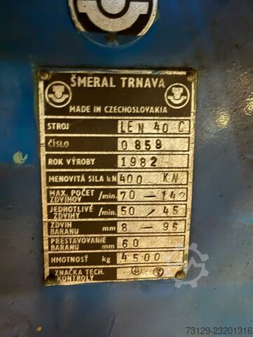 Exzenterpresse Šmeral Trnava LEN 40C