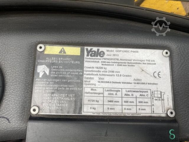Forklifts Diesel Yale GDP 120 DC 2013 Fork positioner Yale GDP 120 DC