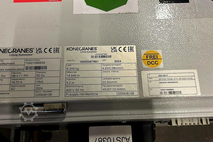 Brückenkran Konecranes S05M12063 / 6,3 t