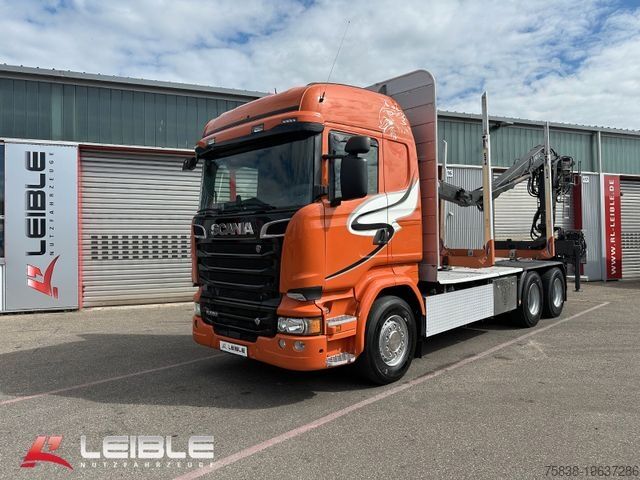 Logging truck SCANIA R 580 6x4 HNB*Kurzholz*Kesla Kran*EXTE Rungen*