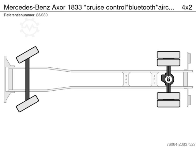 Hakenarmsystem Mercedes-Benz Axor 1833 *cruise control*bluetooth*airconditio...