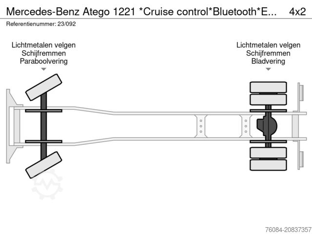 Refrigerated/frozen transport Mercedes-Benz Atego 1221 *Cruise control*Bluetooth*Elektrisch...