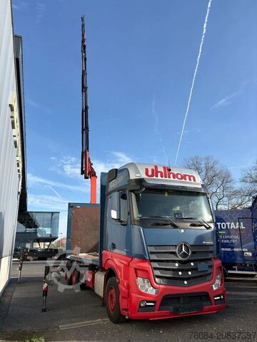 Sliding tarpaulin Mercedes-Benz Actros 2548 6X2 *Palfinger crane*Cruise control...