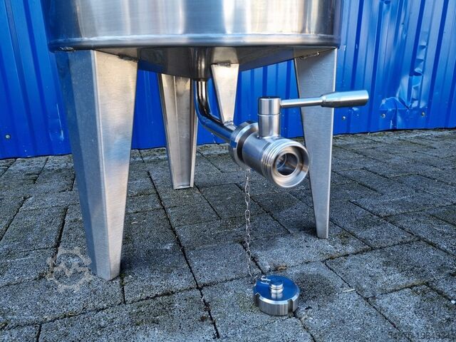 Stainless steel tank with propeller agitator Inox Behälter GmbH CILC100BRWP