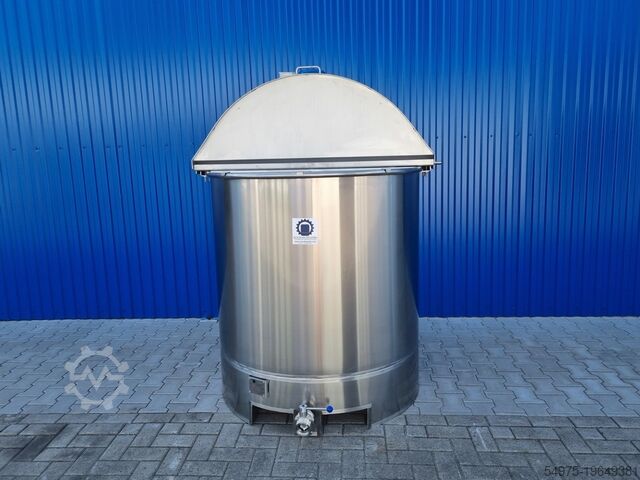 Transport container with anchor agitator Inox Behälter GmbH SLA1150RWA