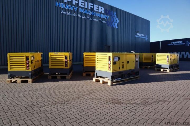 Generator set Atlas Copco QAS 40 ST3 Valid inspection, Diesel, 40 kVA