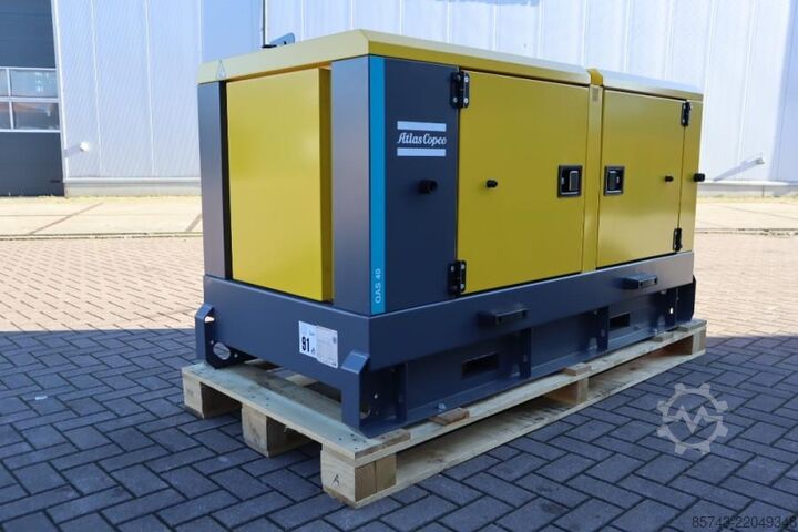 Generator set Atlas Copco QAS 40 ST3 Valid inspection, Diesel, 40 kVA