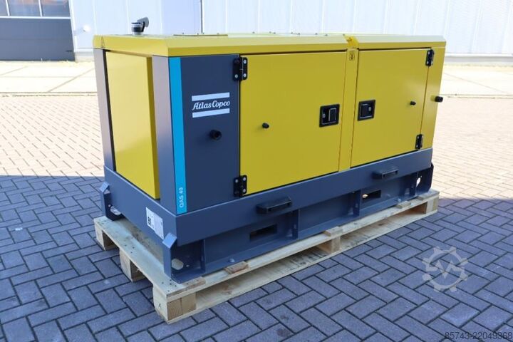 Generator set Atlas Copco QAS 40 ST3 Valid inspection, Diesel, 40 kVA