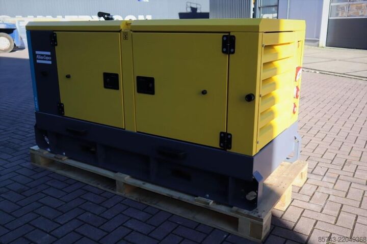 Generator set Atlas Copco QAS 40 ST3 Valid inspection, Diesel, 40 kVA