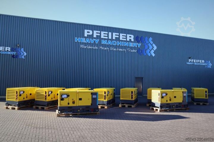 Generator set Atlas Copco QAS 40 ST3 Valid inspection, Diesel, 40 kVA