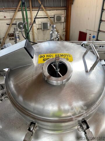 Becomix Type MV-2000 Edelstahl-Vakuum-Vormisch-Prozessbehälter, 2.000 Liter BECOMIX MV-2000