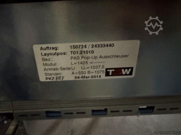Roller conveyor TGW BFT2000