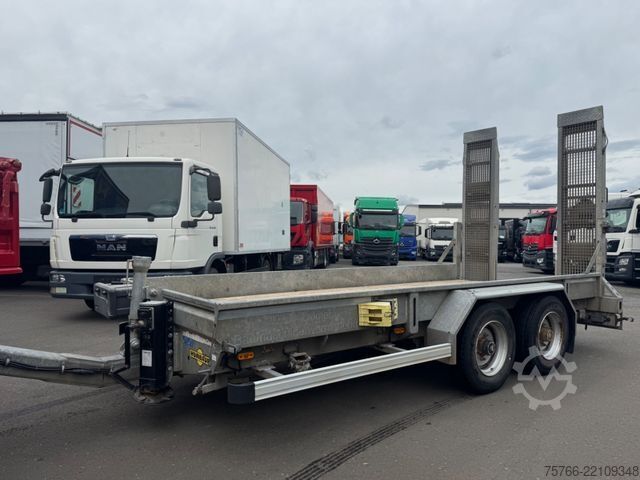 Tieflader Anhänger HUMBAUR B3AB, VERZINKT, RAMPEN,  7.580 KG  NUTZLAST