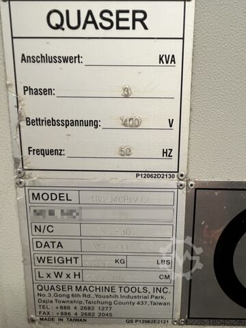 BEARBEITUNGSZENTRUM Quaser MV204CPL