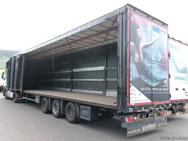 Getränkeauflieger KÖGEL Mega Orten SafeServer 2in1*Hubdach*Enteisung*SAF