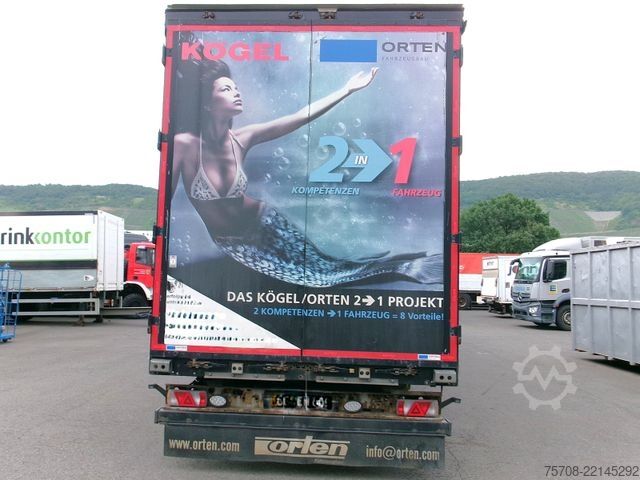 Getränkeauflieger KÖGEL Mega Orten SafeServer 2in1*Hubdach*Enteisung*SAF
