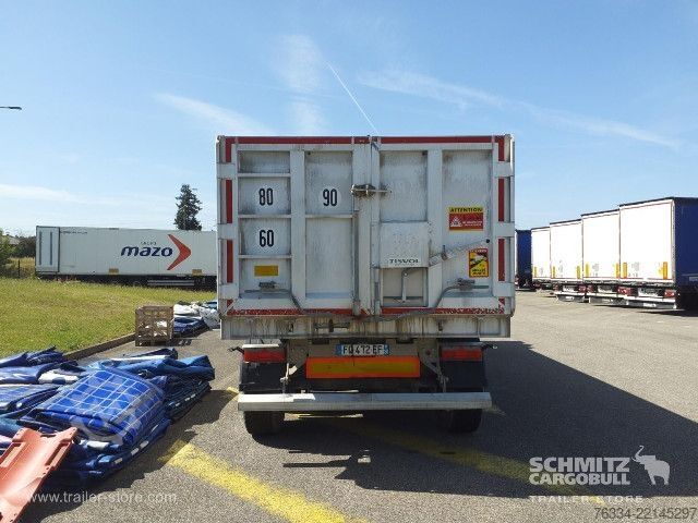 Kipper Auflieger  Semitrailer Tipper Steel half pipe body