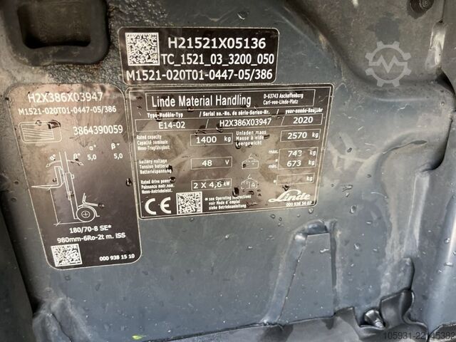 Elektro 3 Rad-Stapler Linde E14-02