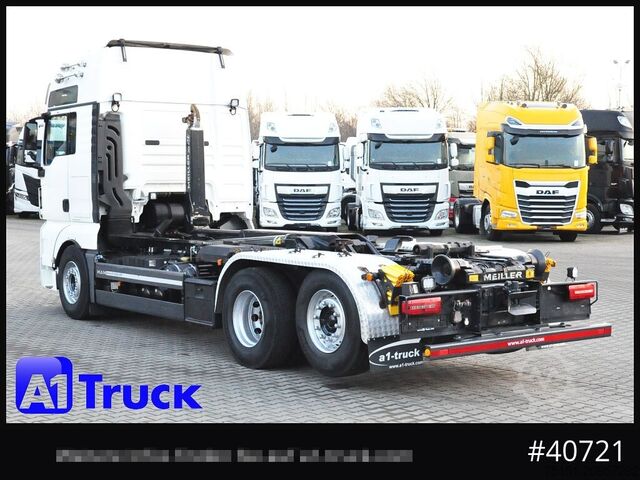 Roll-off tipper truck MAN TGX 26,500 XXL, Meiller RS21-65, Intarder Standklima