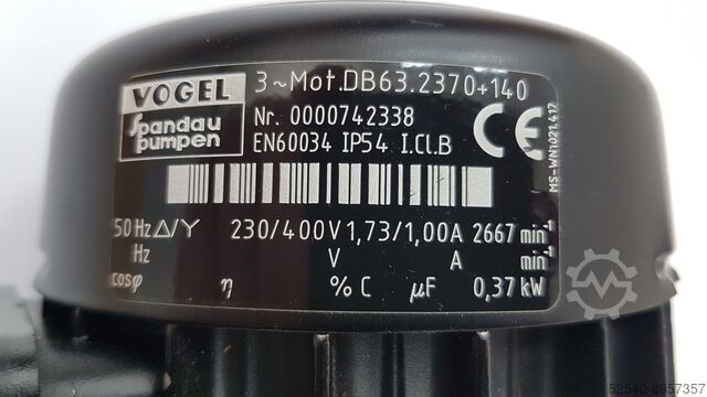 Vogel pump Spandau Pumpen 3Mot.DB63.2370+140