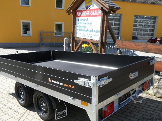 Flatbed open Saris Hochlader Zweiachser PL 276 170 2700 2