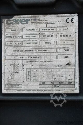 Forklift Carer R 60 H2
