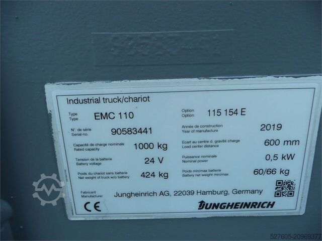 Stacker Jungheinrich EMC 110 154 E