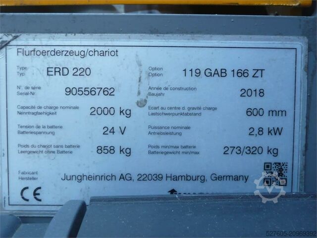 Stacker Jungheinrich ERD 220 166 ZT
