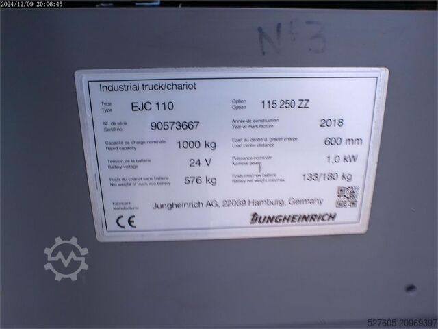 Stacker Jungheinrich EJC 110 250 ZZ
