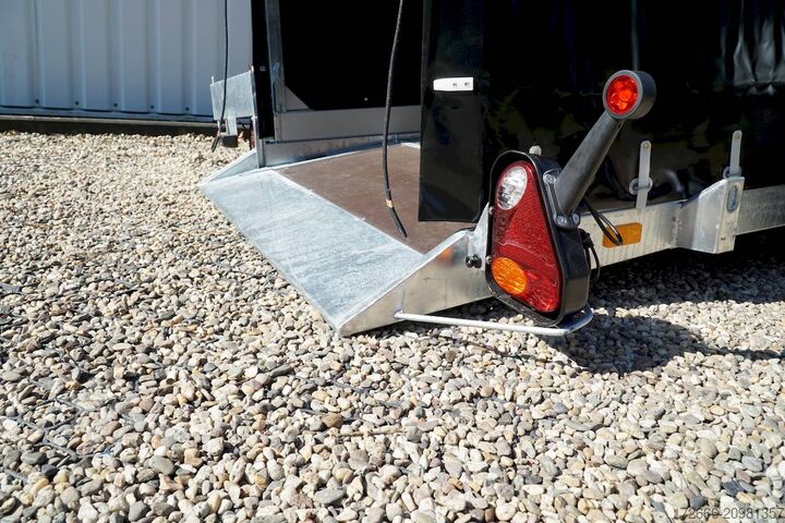 Tarpaulin trailer Vezeko HUSKY F 08.25 | PLANE | SCHWARZ 246X127X155CM 750KG | ABSENKER