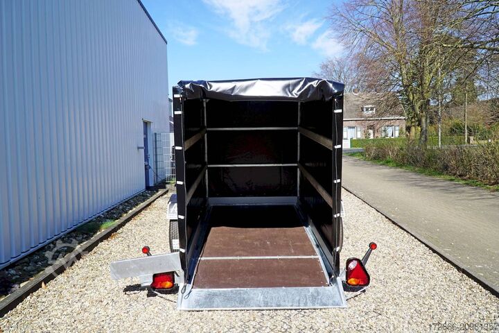 Tarpaulin trailer Vezeko HUSKY F 08.25 | PLANE | SCHWARZ 246X127X155CM 750KG | ABSENKER