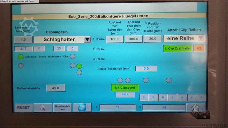 Alu-Holder assemly units for windows GÖTZINGER 351 Clipsetzer am Einzelteil