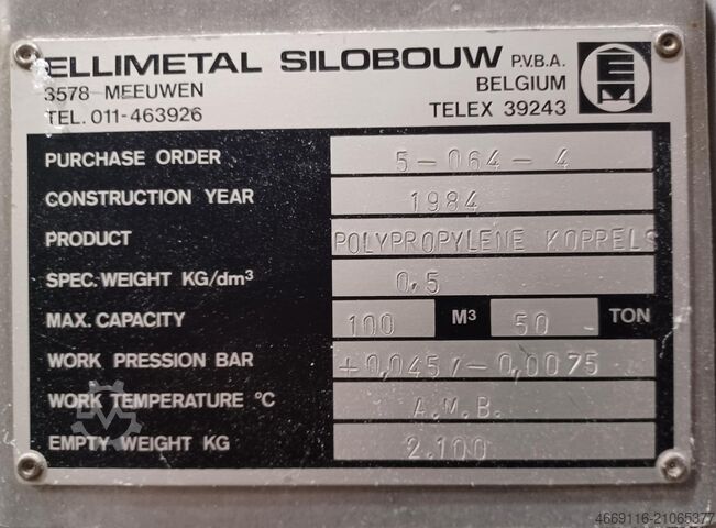 Aluminum silos ELLIMETAL SILOBOUW Aluminum silos